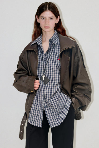 Lazy Leather Split Jacket