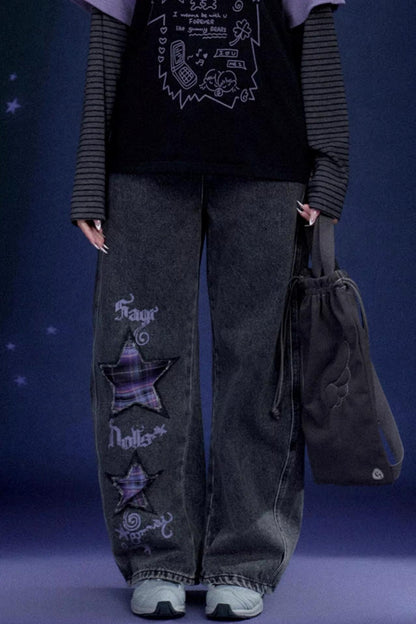 Graffiti Print Two-Piece T-Shirt Set-Up