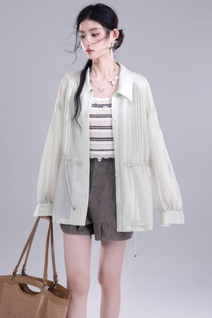 Breezy Glossy Tunic Shirt