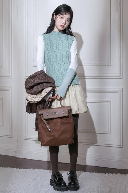 Afternoon Lake Wool Puff Dress