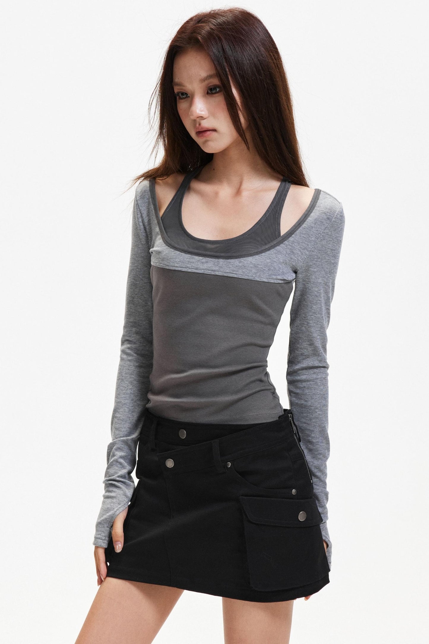 Patchwork Lyocell Camisole