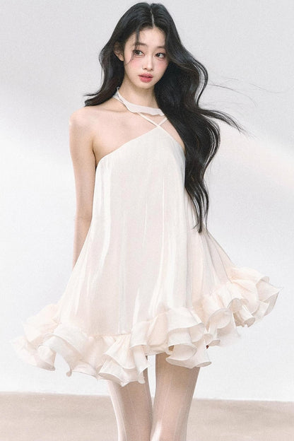 Summer Apricot Elegance Dress