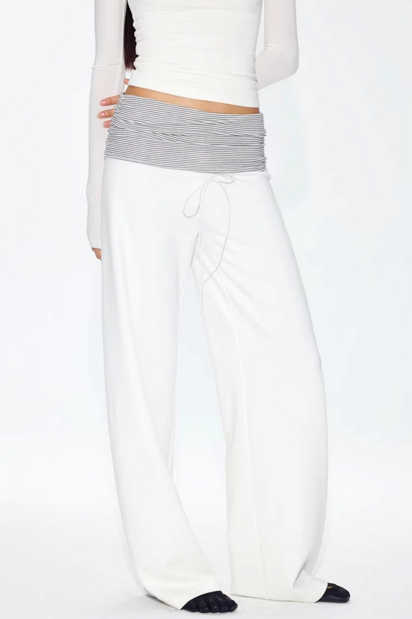 Color-Blocked Striped Sweatpants