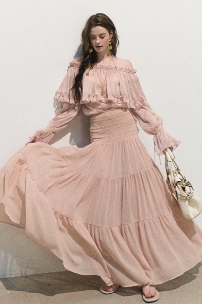 Romantic Ruffled Chiffon Blouse