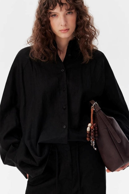 Chinese Style Linen Shirt & Pants Set-Up