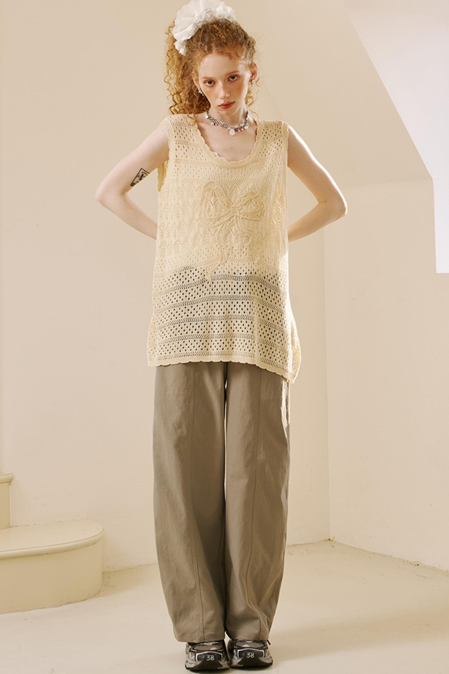 Chic Crochet Knit Top