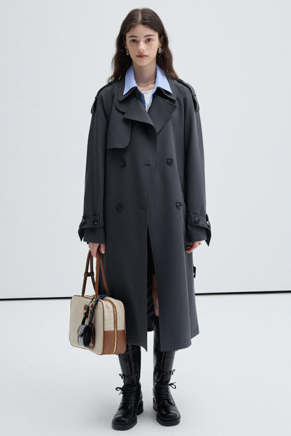 British Style Midi Trench Coat