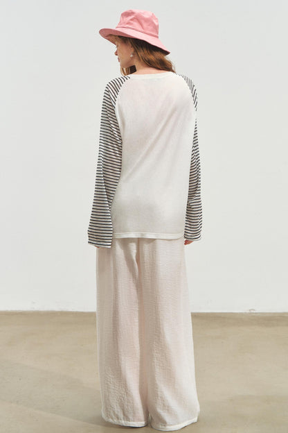 High Neck Silhouette Shirt