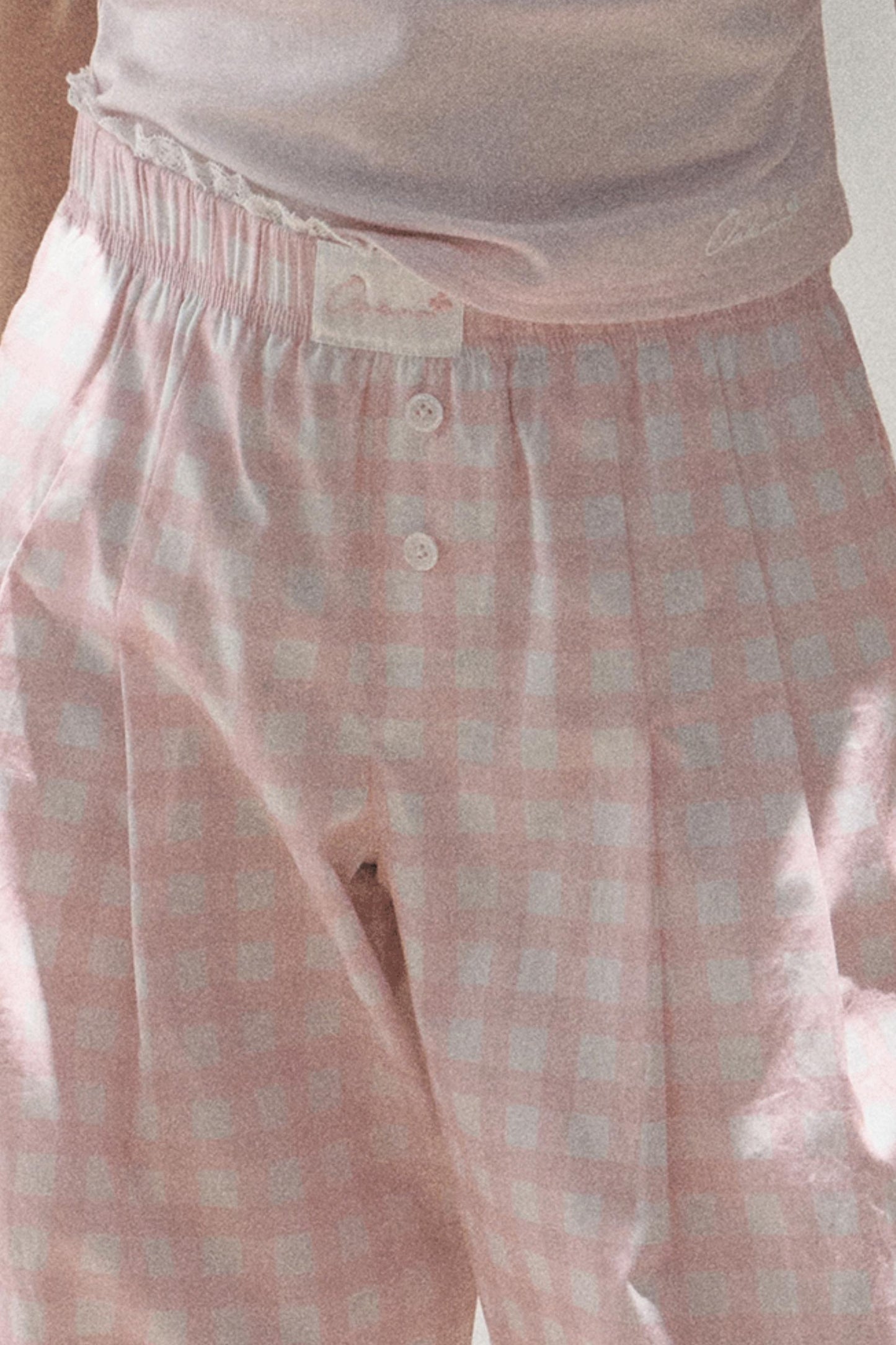 Wide-Leg Tencel Hemp Pants Set-Up