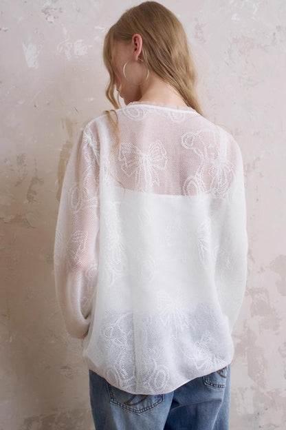 Summer Bear Knit Top