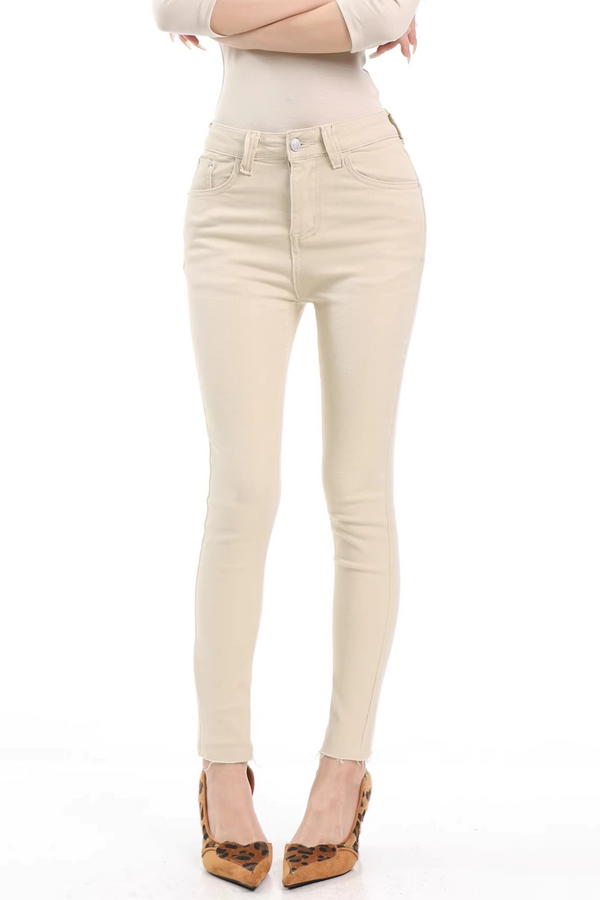 Khaki Slim-Fit Skinny Pants