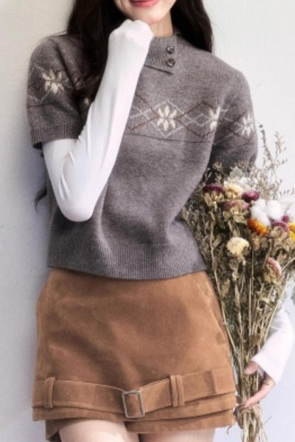 Vintage Fair Isle Knit Sweater