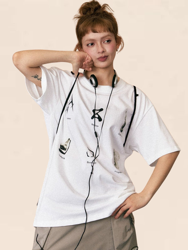 American Half-Sleeved Top