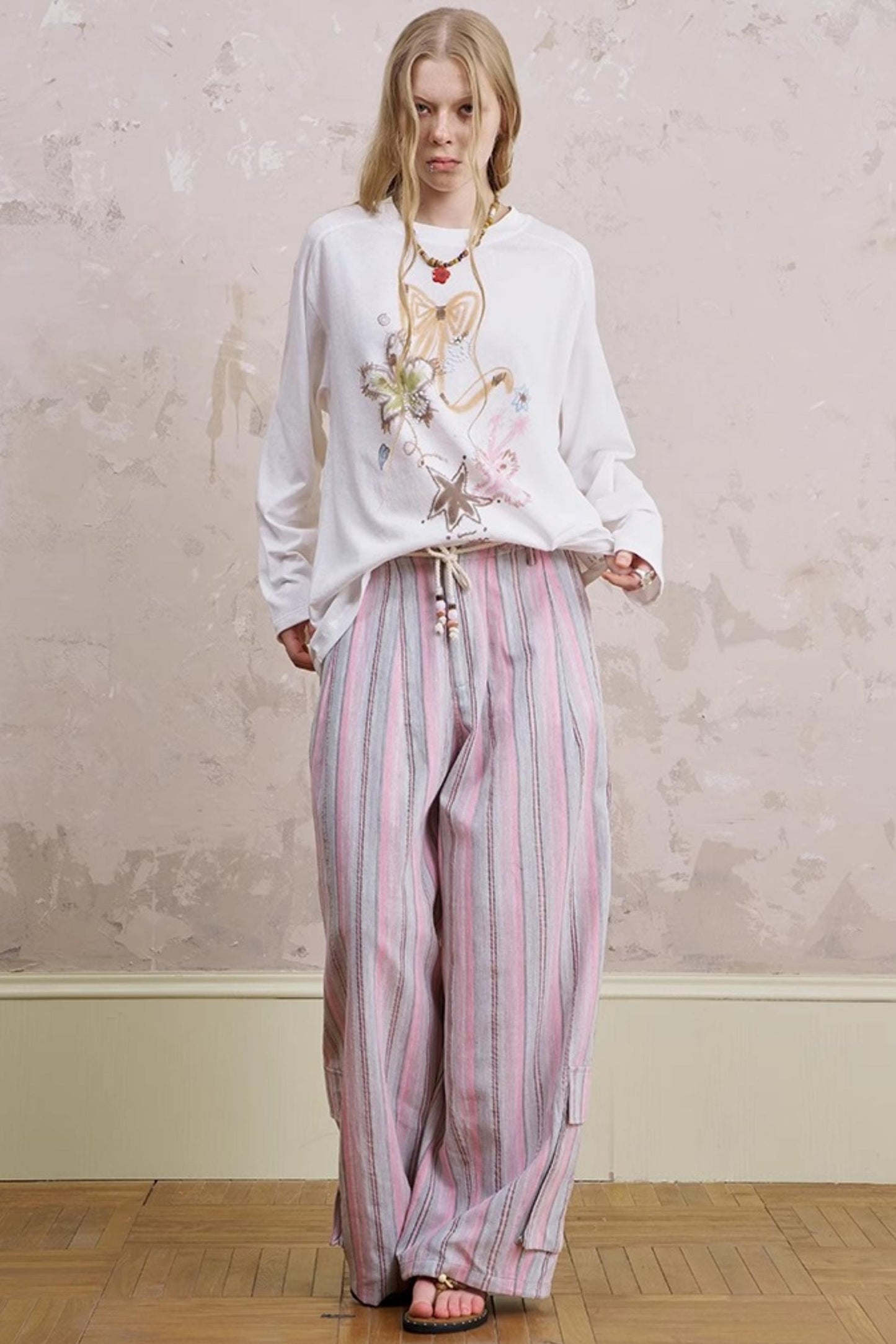Summer Striped Trousers