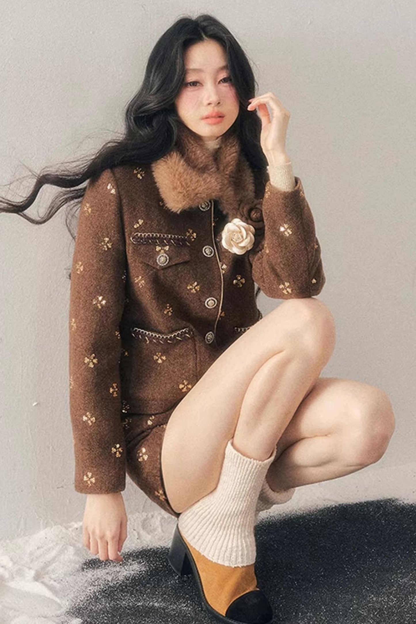 Little Fragrance Wool Jacket Set-Up