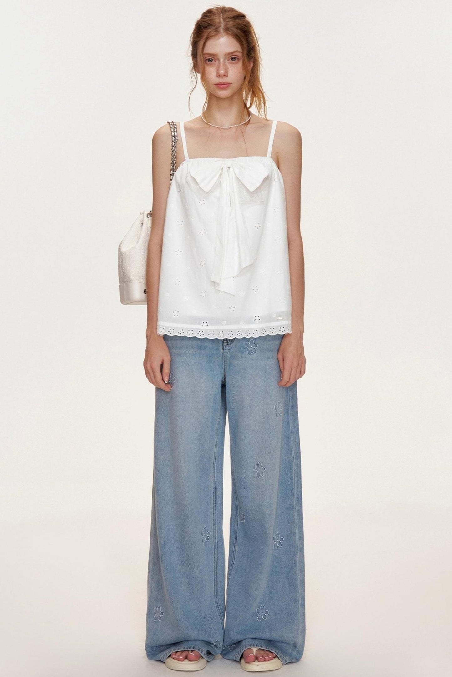 French Petal Cotton Jeans