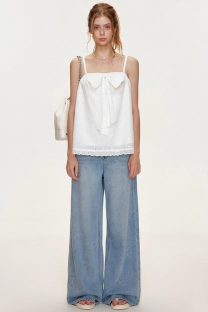 French Petal Cotton Jeans