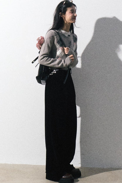 Classic Black Wide-Leg Pants