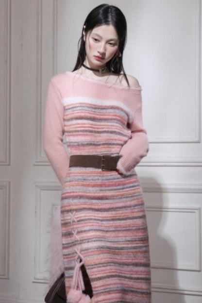 Iridescent Gradient Knit Dress