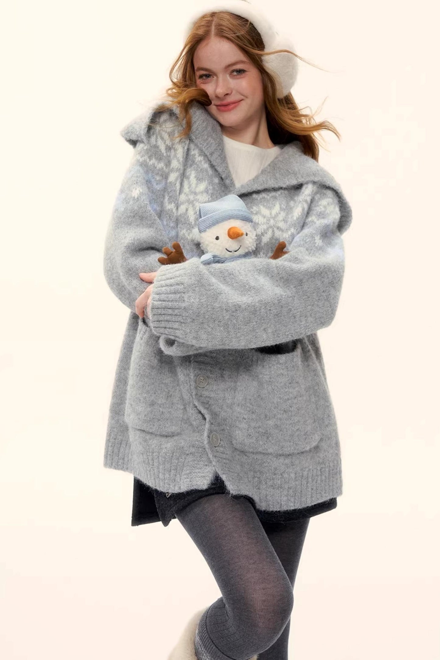 Wool Blend Fair Isle Jacket