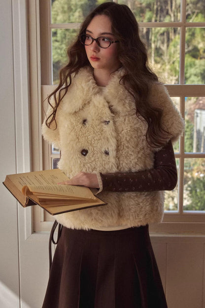 Baby Doll Collar Fur Jacket
