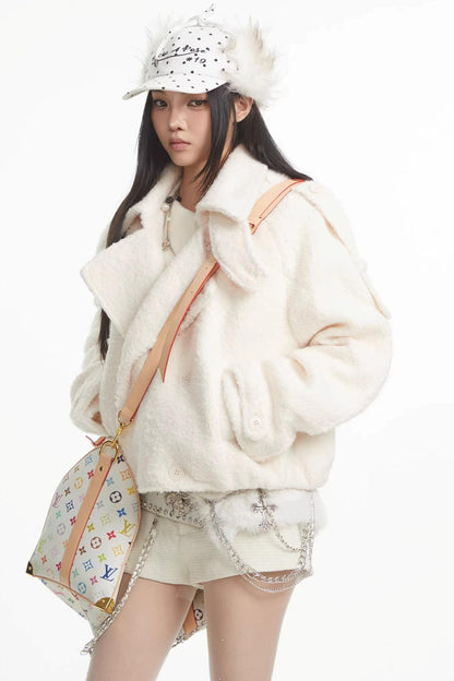 Retro Brown Woolen Coat