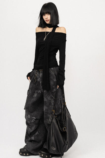 Autumn Slim Black Top