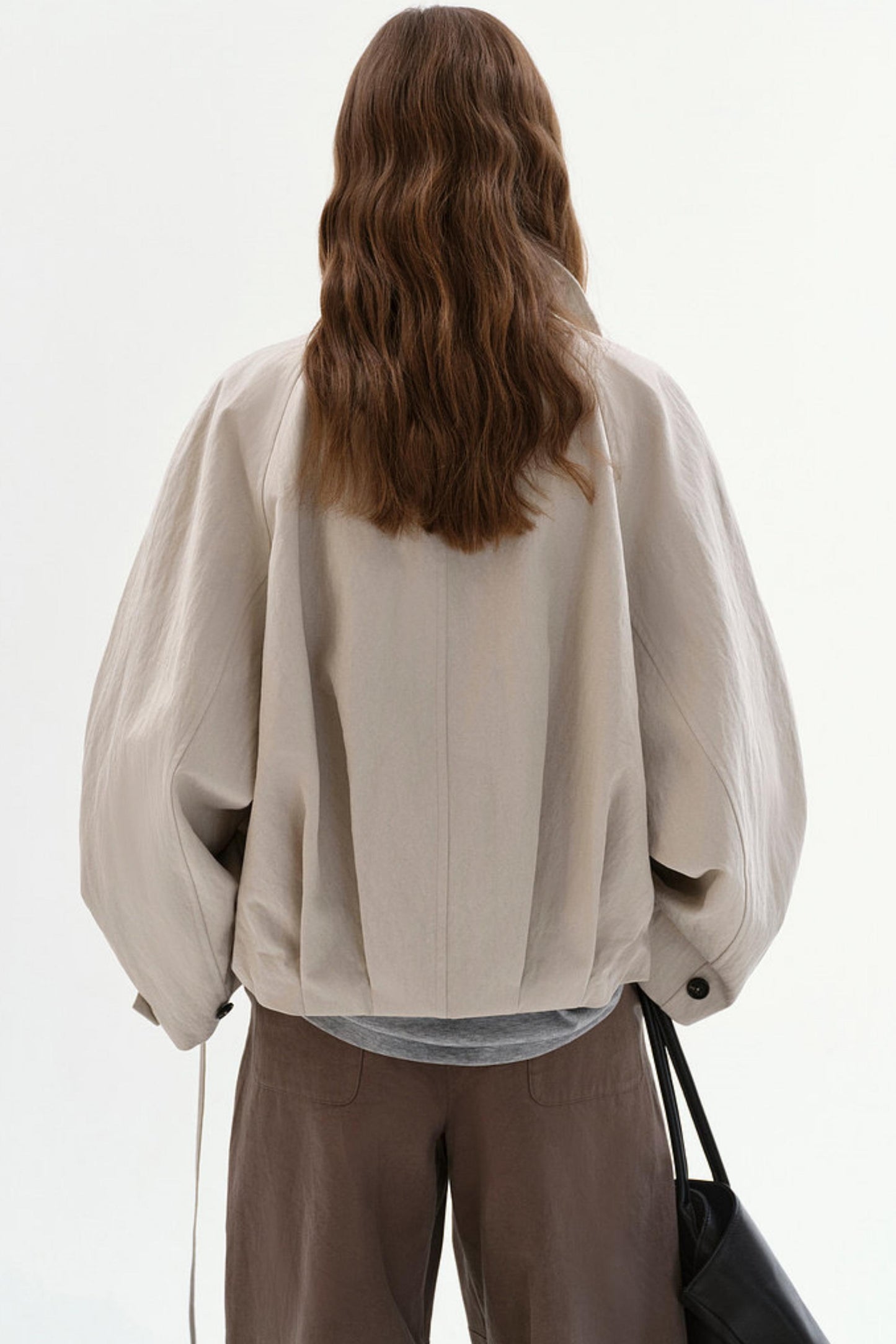 Elegant Drawstring Trench Coat