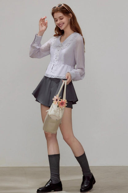 Chiffon Waist Shirt
