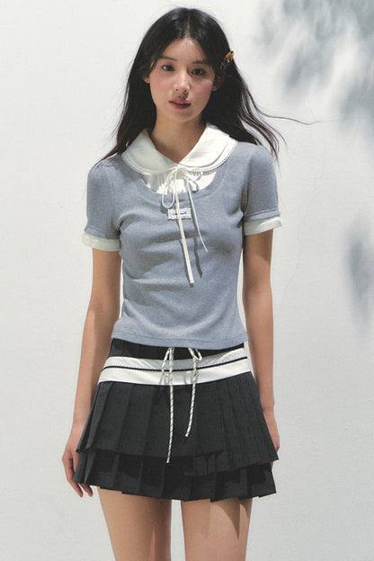 College Chic Knit Tee