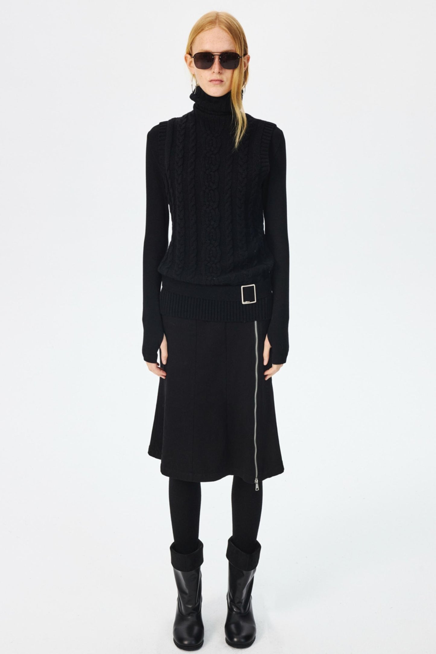 Luxury Merino Wool Turtleneck Top