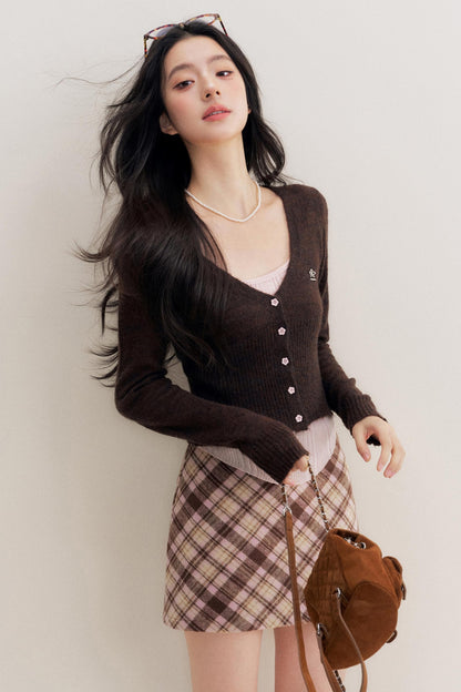 Vintage High-Waisted A-Line Skirt