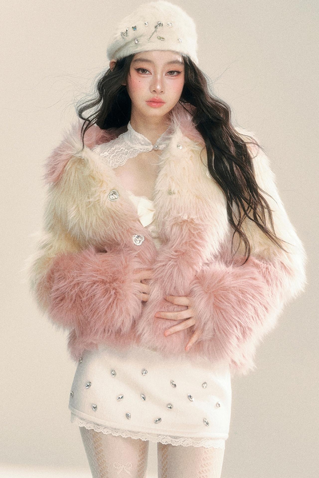 Korean Eco-Friendly Fur Coat