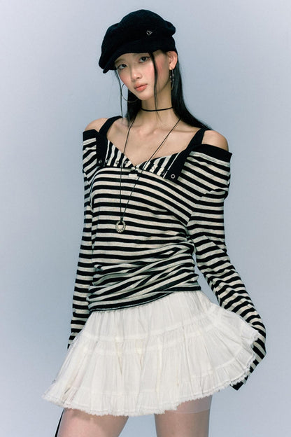 Sweet Cool Striped Slim Fit Top