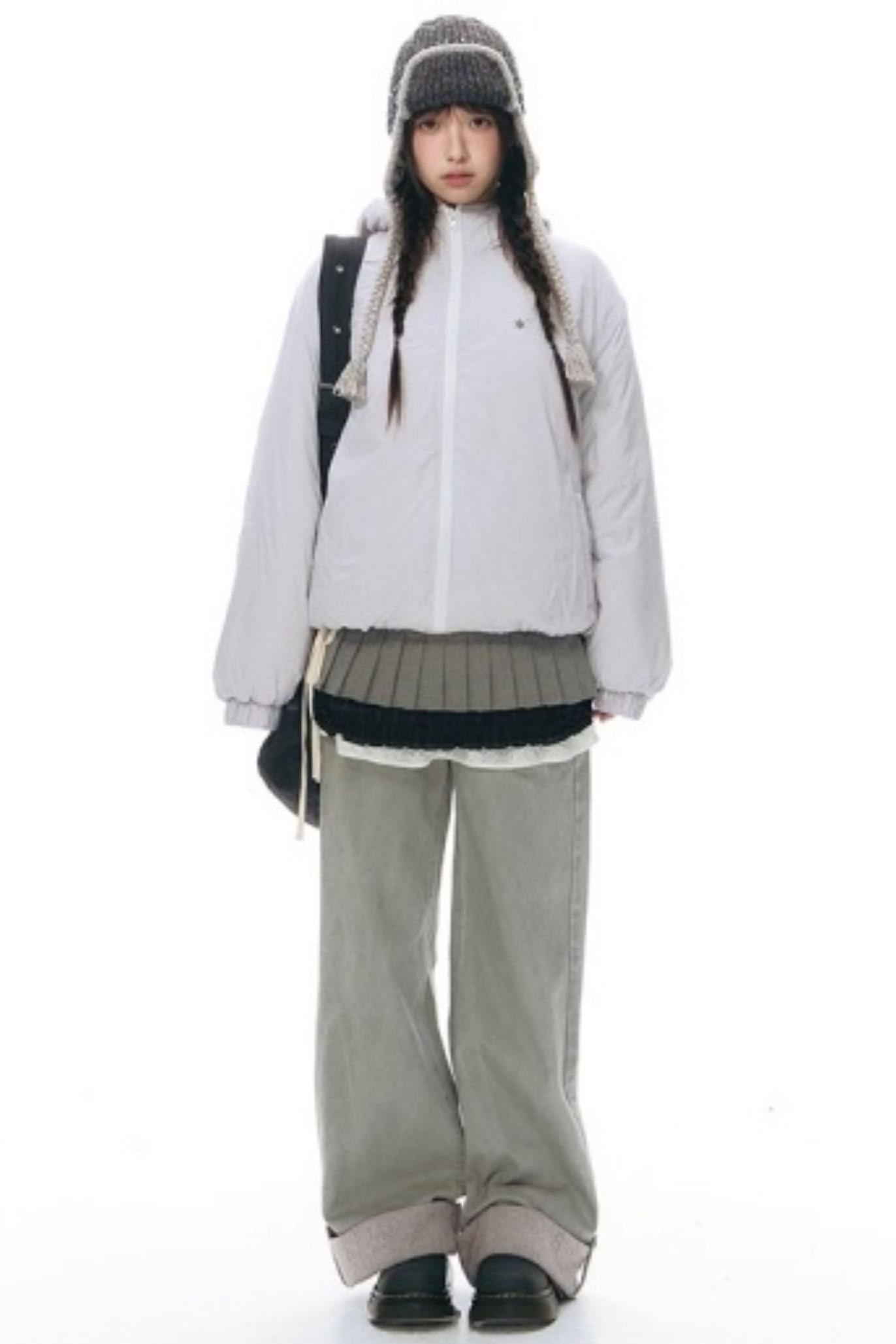 Reversible Polka Dot Hooded Jacket