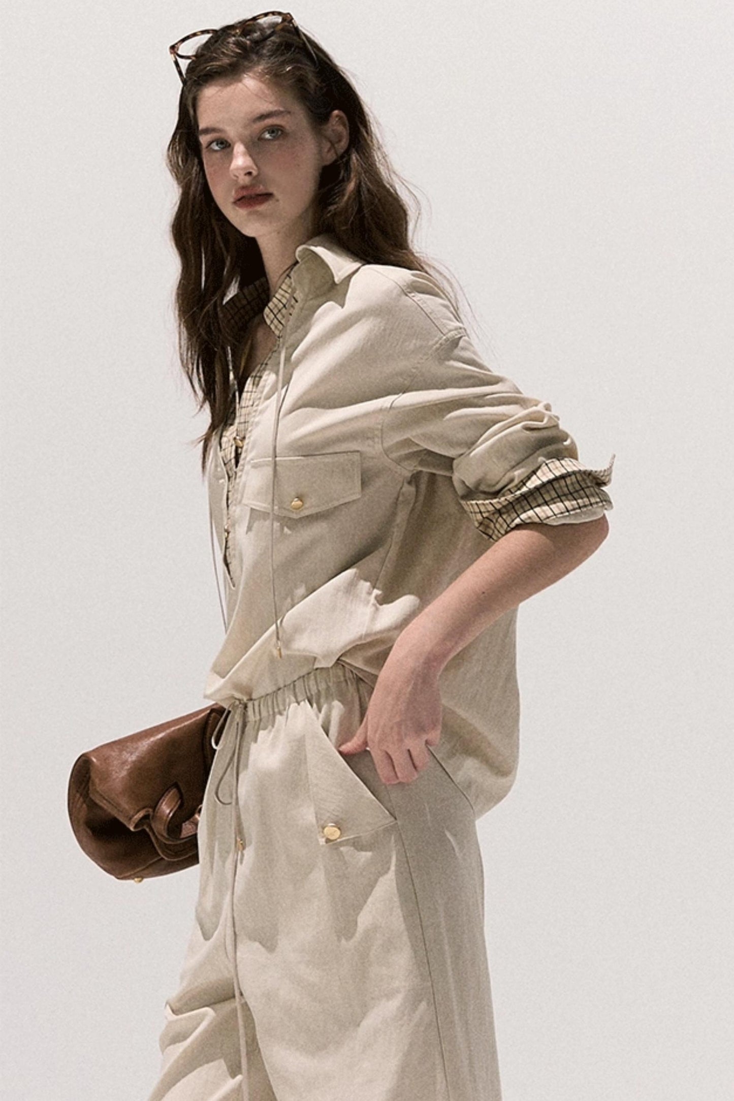 High Sense Cotton Shirt With Pants Set-Up