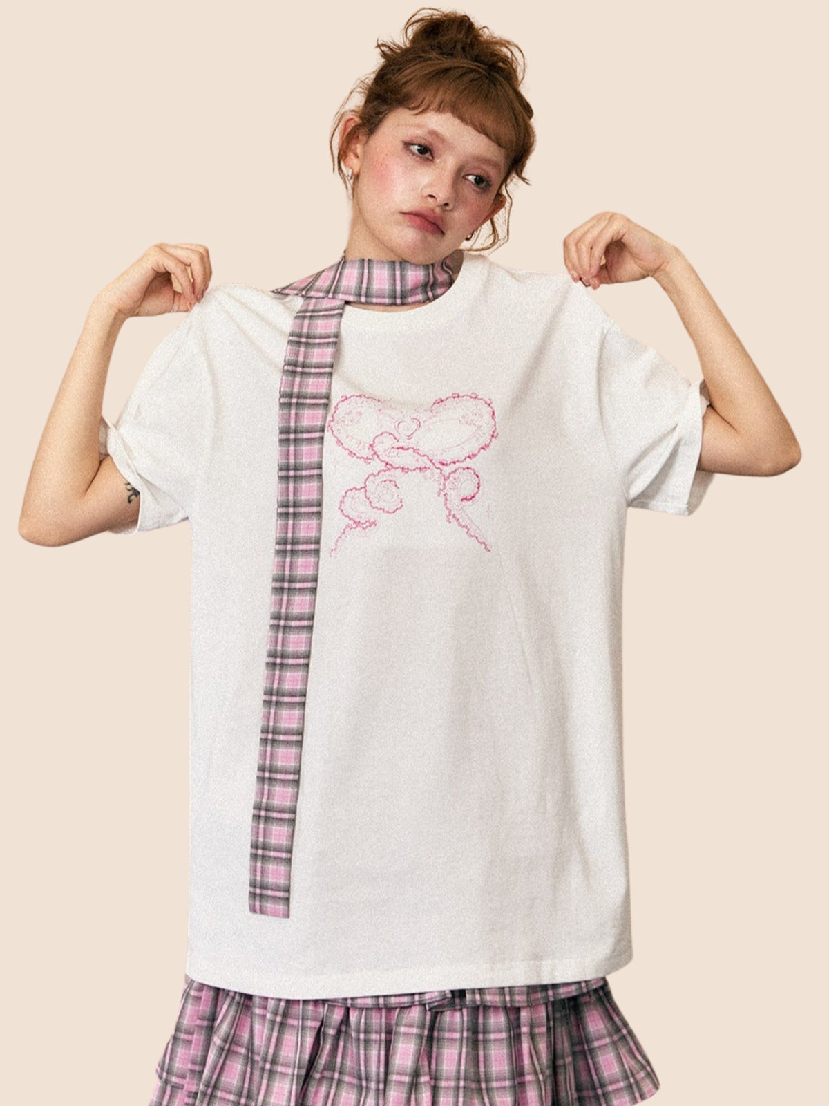 Original Bow Streamer Loose T-Shirt