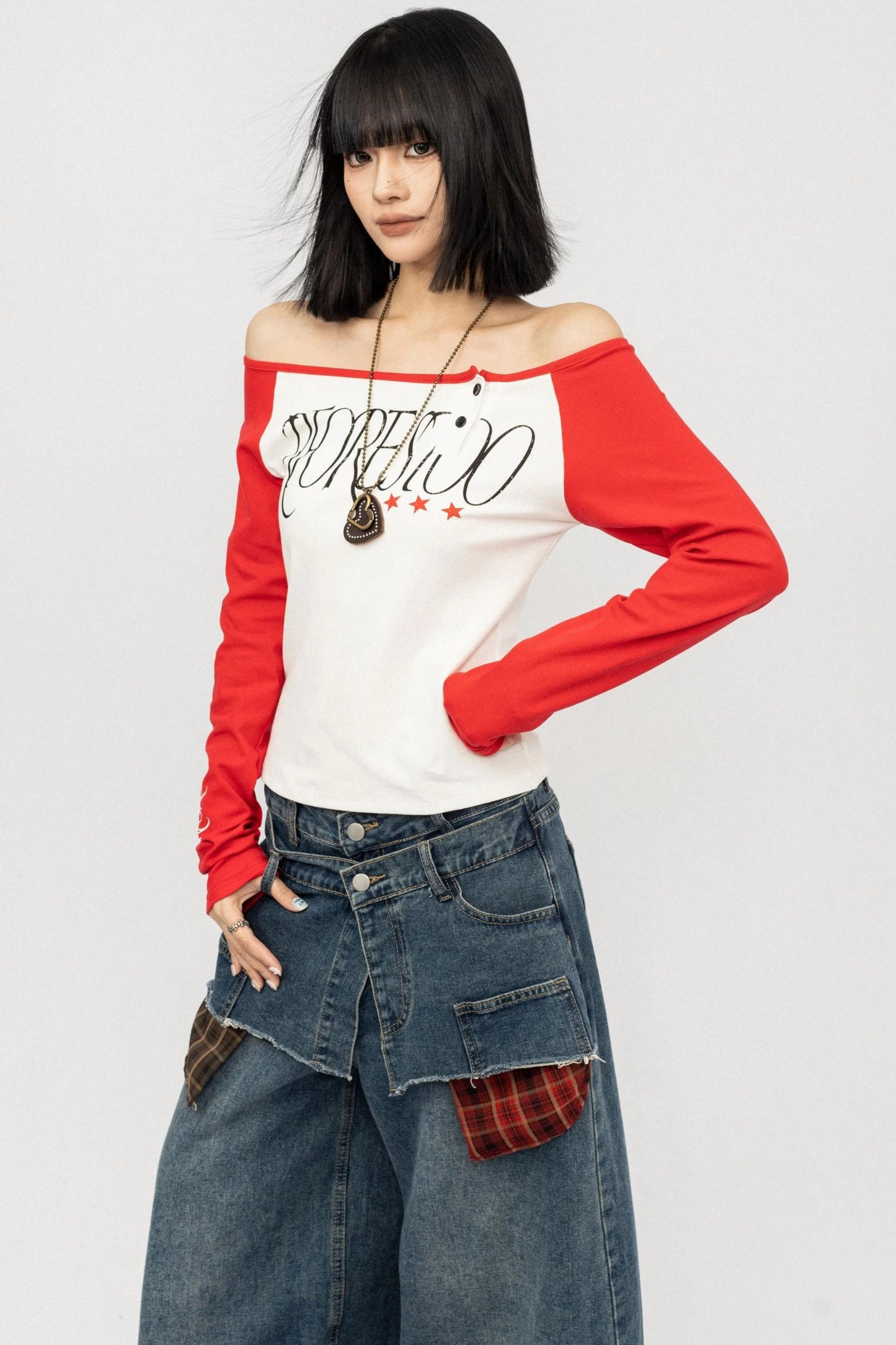 Color-block Long Sleeve Shirt