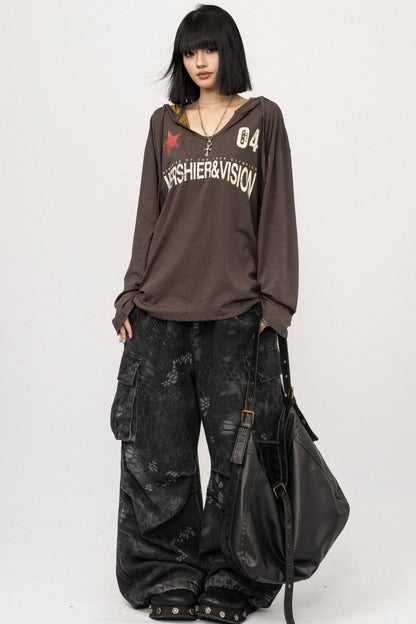 Autumn V-Neck Black Top