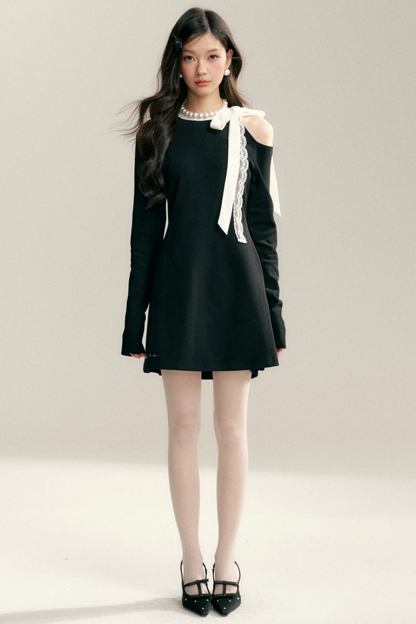 Hepburn Off-Shoulder Dress