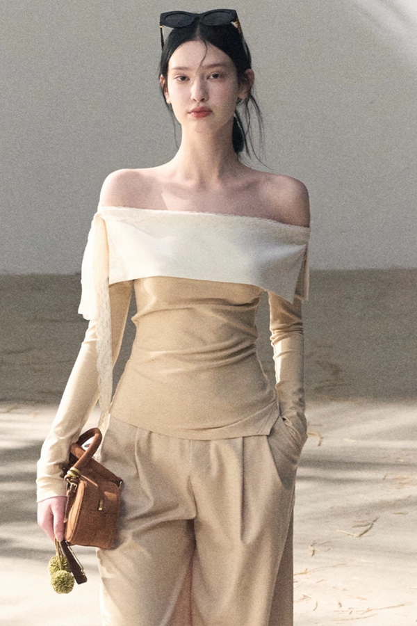 Sicilian Lace Knit Top Pants Set