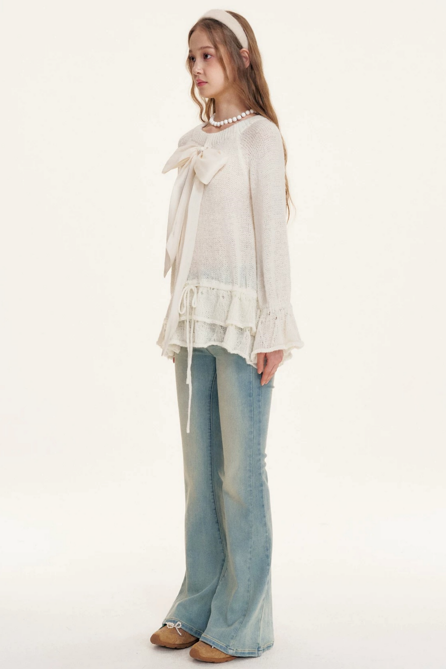 Multi-Wear Bow Knit Sweater