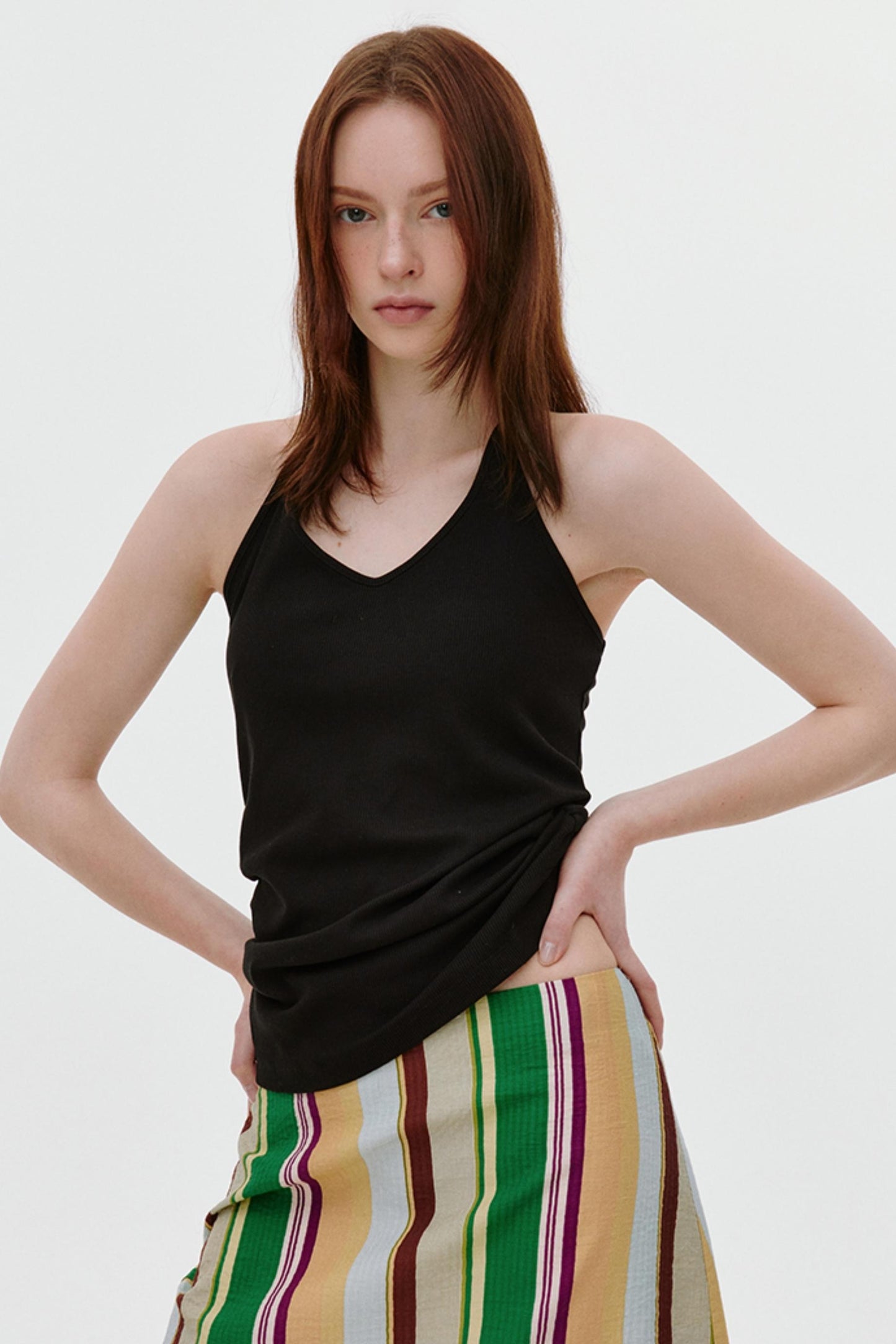 Pleated Side Support Camisole