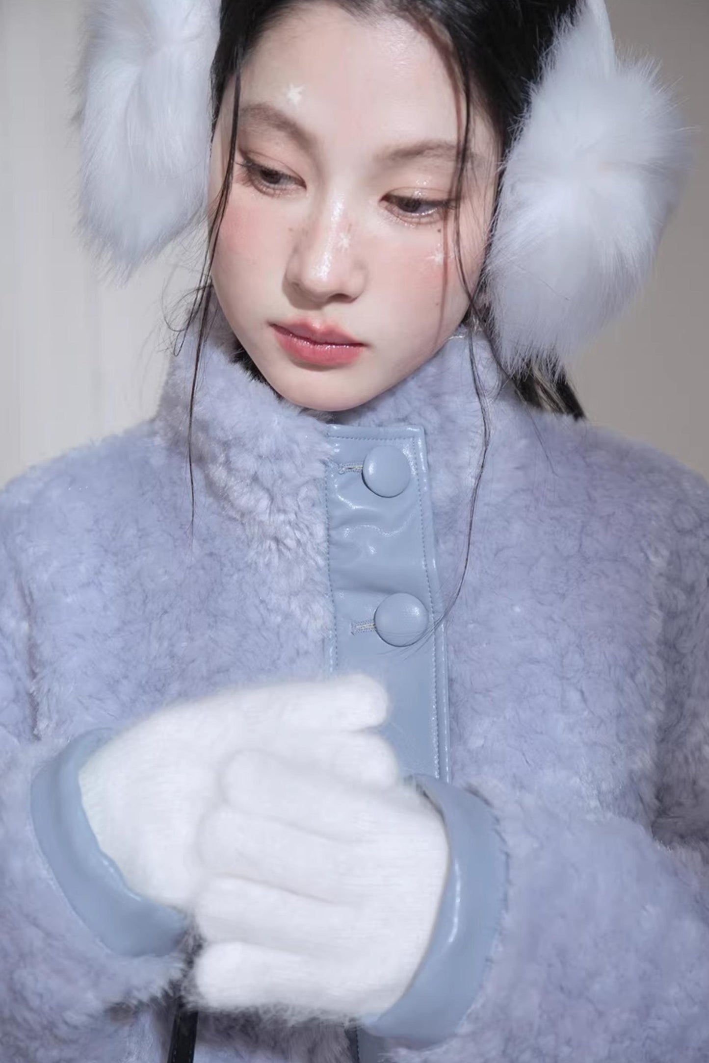 Reversible Misty Gray-Purple Coat