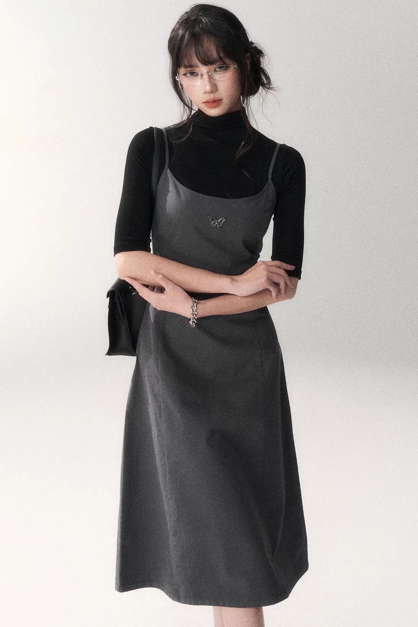 Retro Cotton A-Line Dress