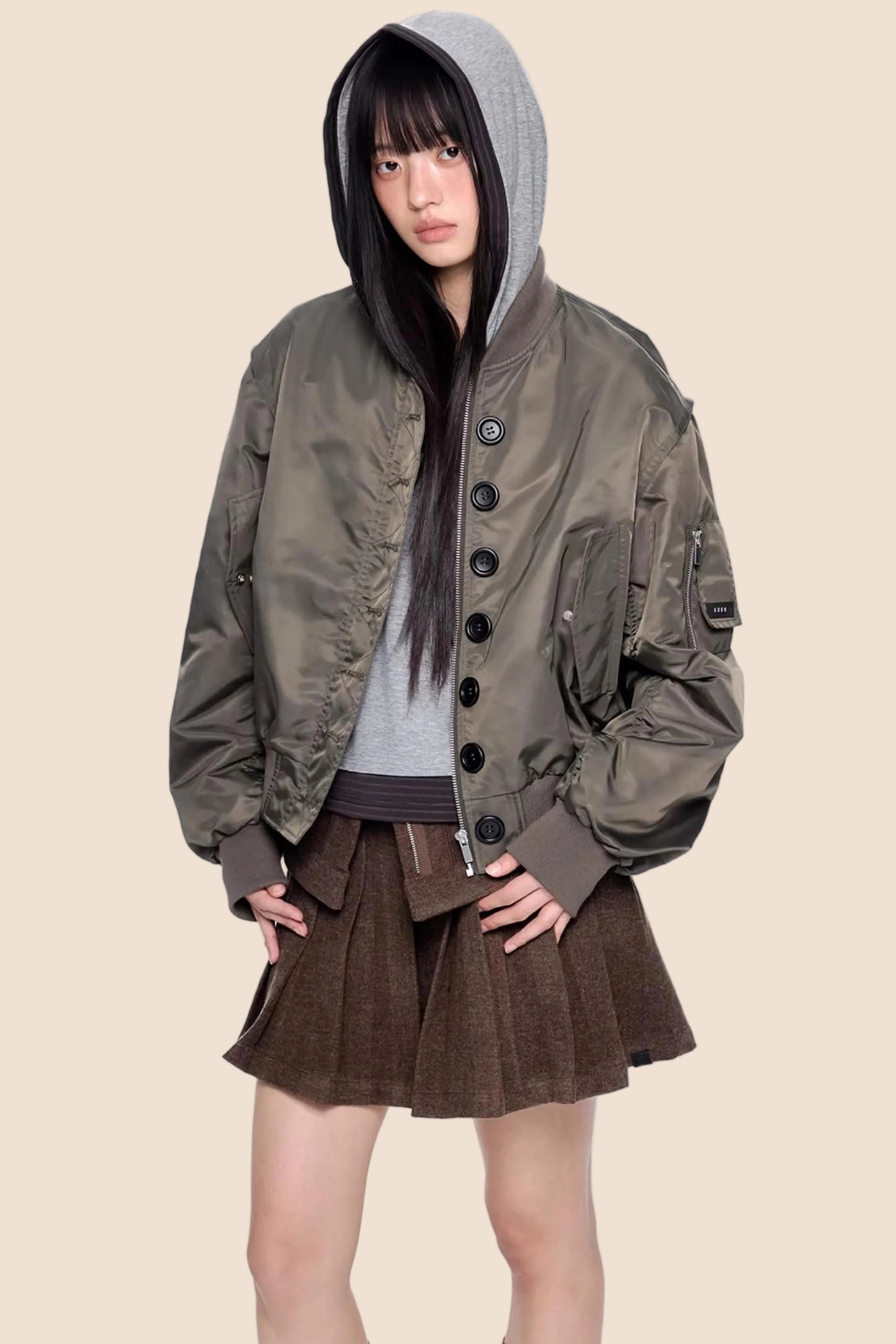 Stand Collar Retro Jacket