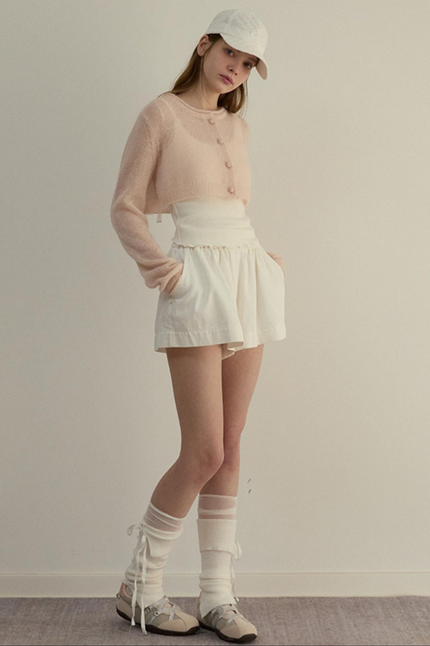 Chill White High-Waist Pants