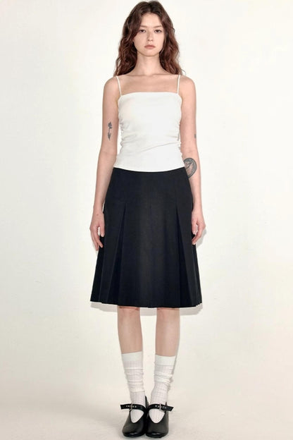 Pleated Cotton Camisole