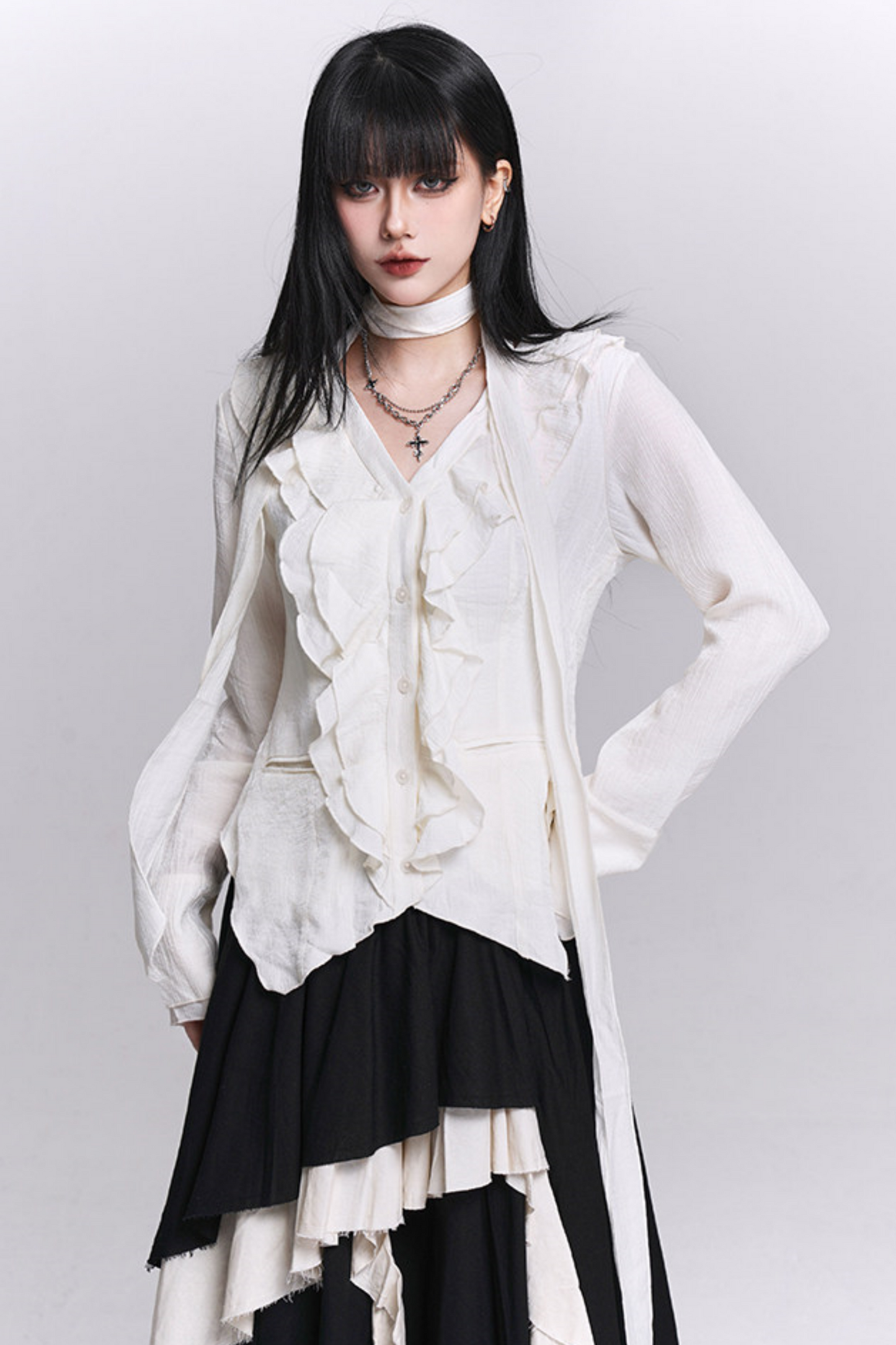 Black Ghostly Top Set