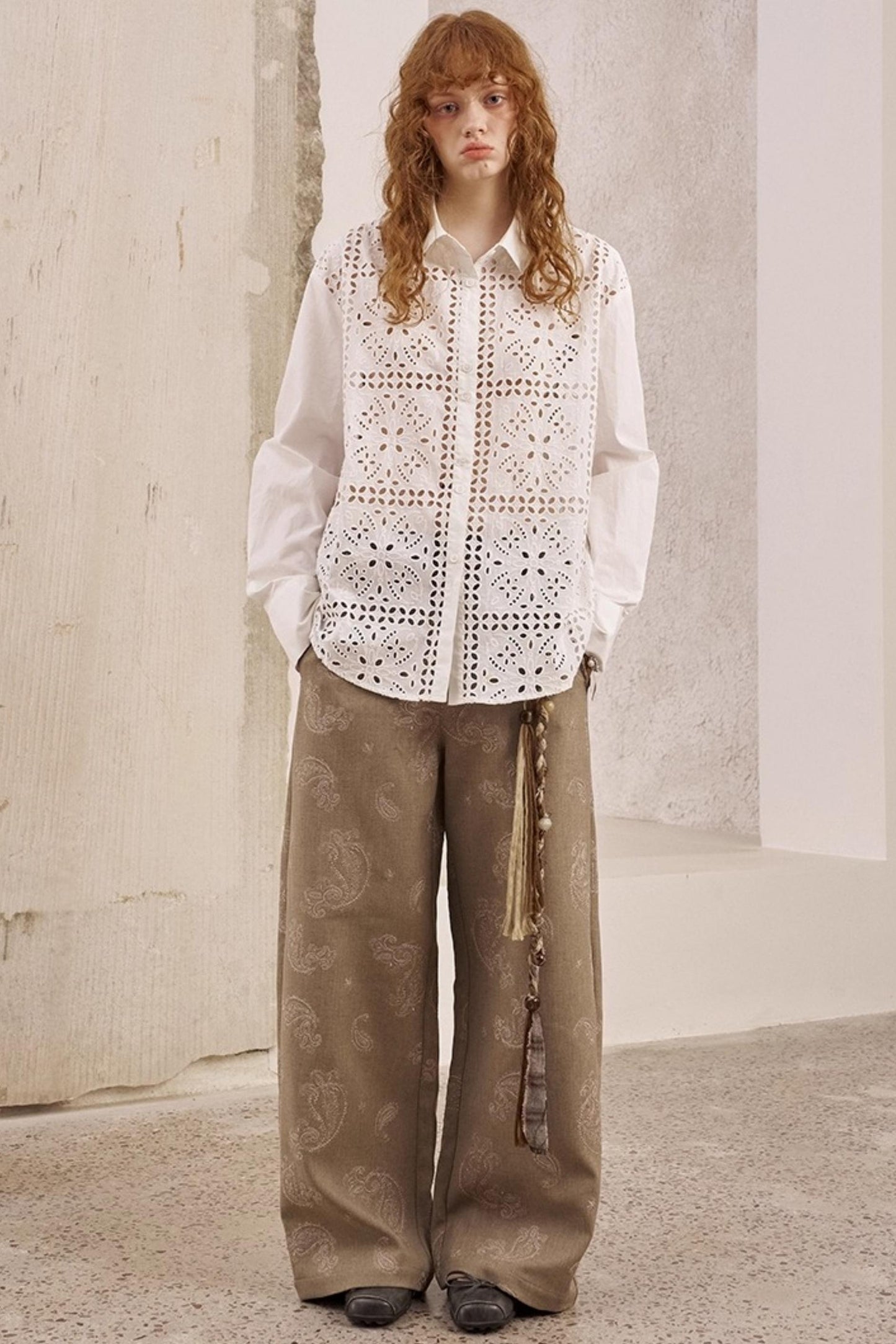 White Long-Sleeved Shirt